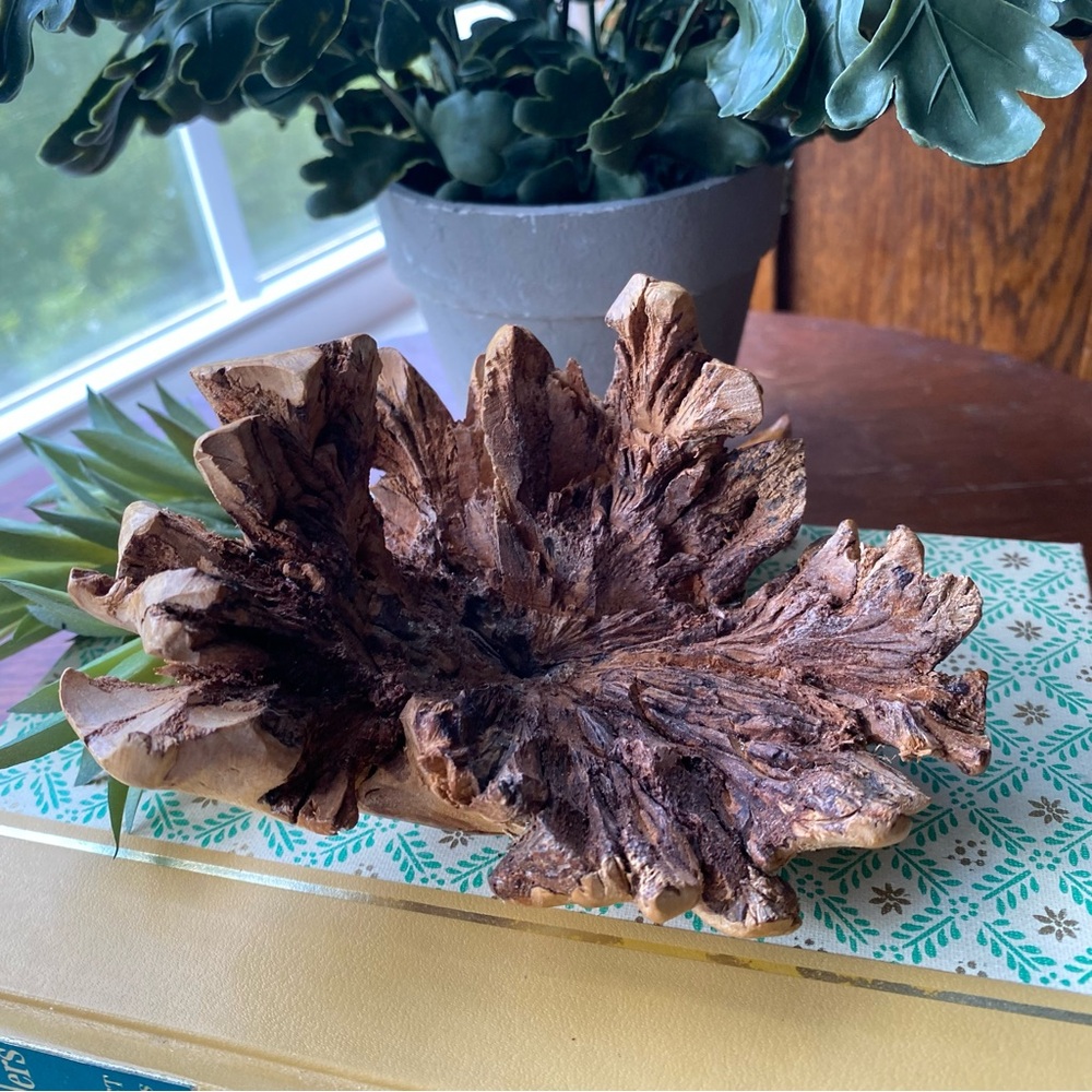 Vintage Wooden Burl Eagle Sculpture EUC - Picture 7 of 10